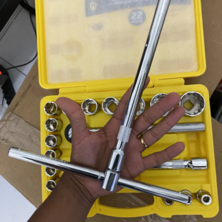 Kit Jogo de Soquetes 1/2” Cromado com Maleta Completo